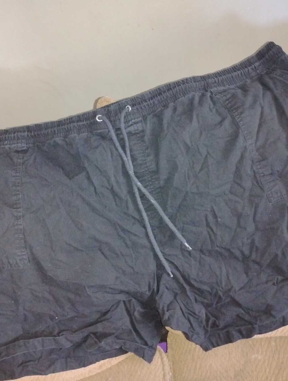 Plus Size Black Shorts